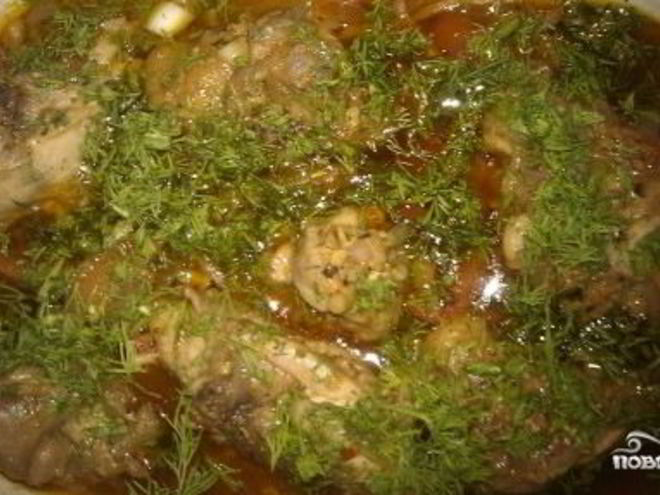 Рецепт чахохбили с грецким орехом