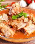 Чахохбили с орехами и вином