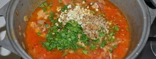 чахохбили с орехами и вином. Шаг 9