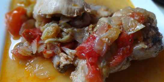 Чахохбили со сливами