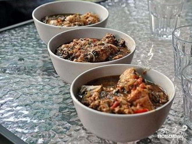 Рецепт чахохбили в казане