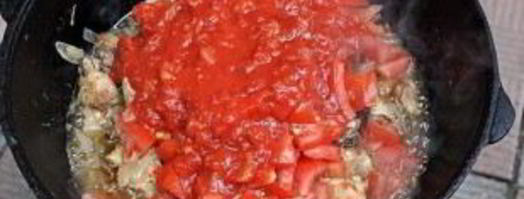 чахохбили в казане. Шаг 8