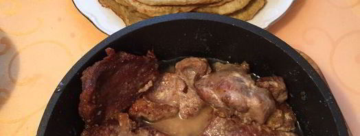 драник из картофеля со свининой. Шаг 6