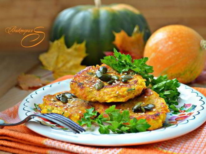Рецепт драников из тыквы