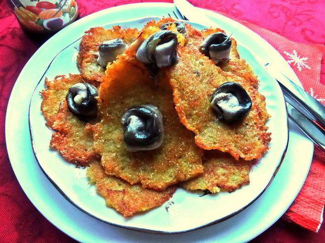 Рецепт драников морковно-картофельные с килечкой