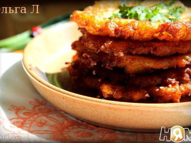 Рецепт драников с чесноком