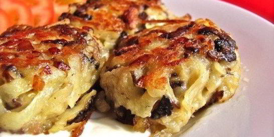 Драники с грибами