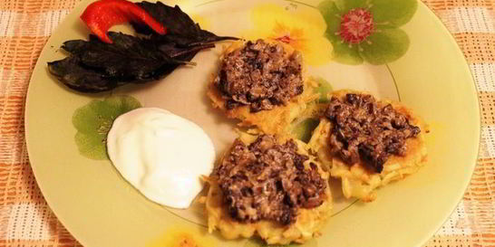 Драники с грибочками
