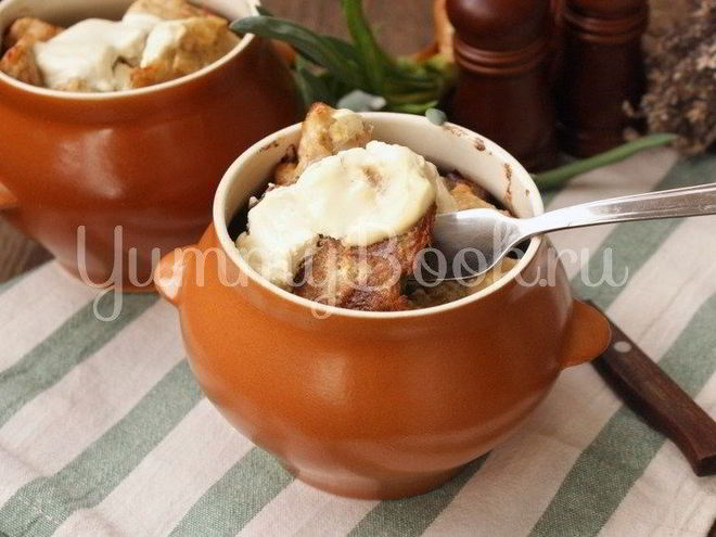 Рецепт драников с мясом в горшочках