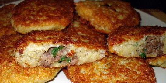 Драники с мясом