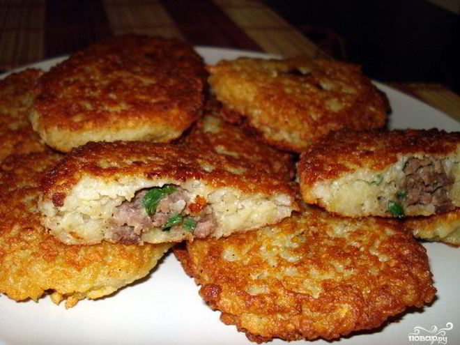 Рецепт драников с мясом