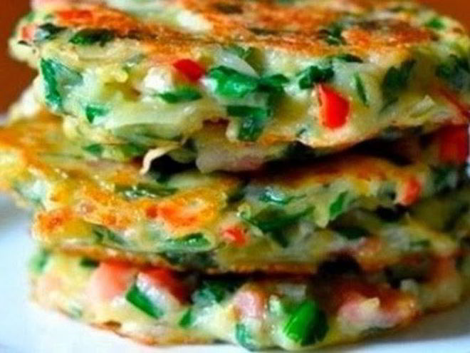 Рецепт драников с овощами