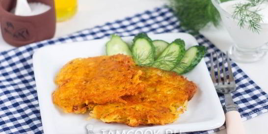 Драники с сыром без яиц