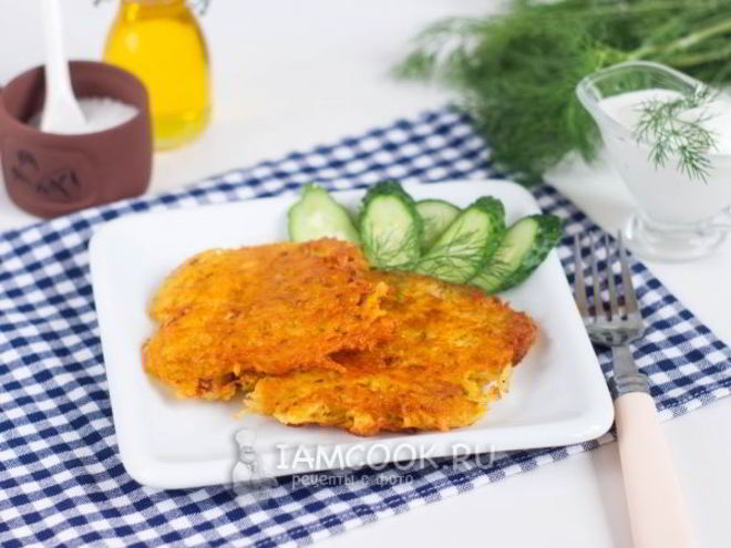 Рецепт драников с сыром без яиц