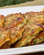 Драники с сыром и зеленым луком