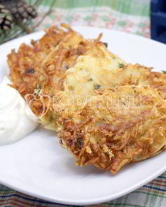 Драники с сыром и зеленью