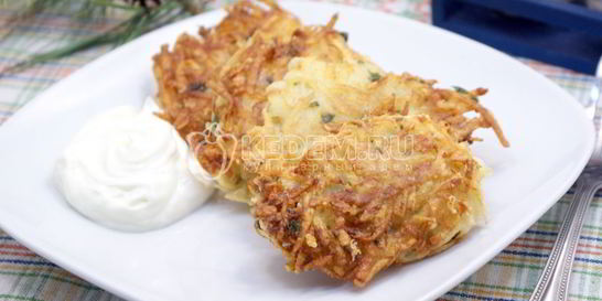 Драники с сыром и зеленью