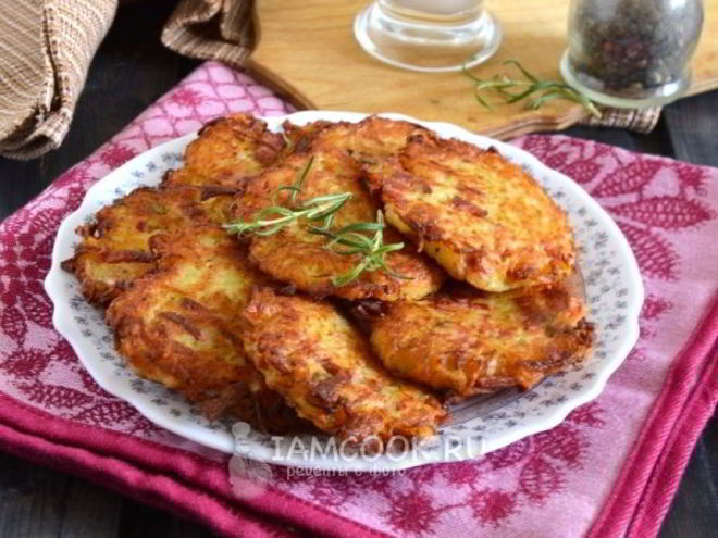 Рецепт драников с вареной колбасой