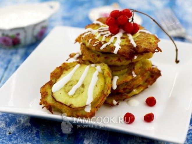 Рецепт драников с яблоком