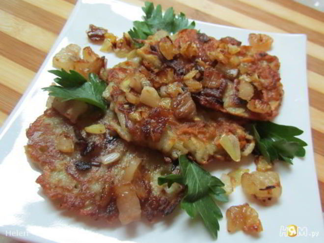 Рецепт драников со шкварками