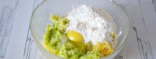 кабачковые драники из кабачков и картошки. Шаг 5