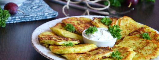 кабачковые драники из кабачков и картошки. Шаг 7