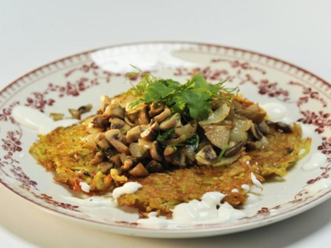 Рецепт картофельных драников с грибами