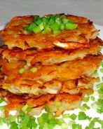 Картофельные драники с капустой