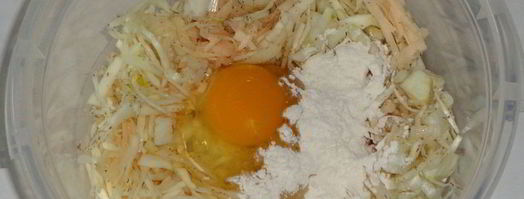 картофельные драники с капустой. Шаг 6