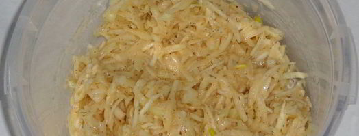 картофельные драники с капустой. Шаг 7