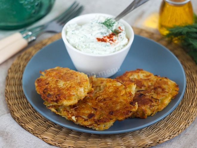 Рецепт картофельных драников с сыром