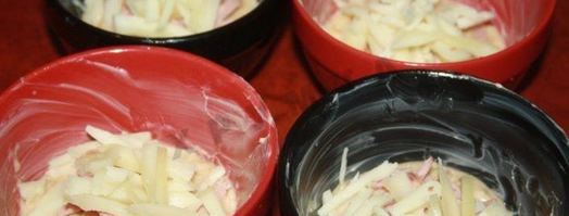 картофельные колдуны с сосисками и сыром в микроволновке. Шаг 6