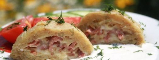 картофельные колдуны с сосисками и сыром в микроволновке. Шаг 9