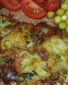 Постные драники с зеленью и чесноком