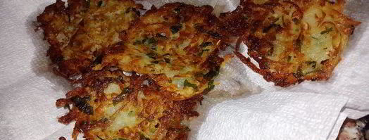 постные драники с зеленью и чесноком. Шаг 4