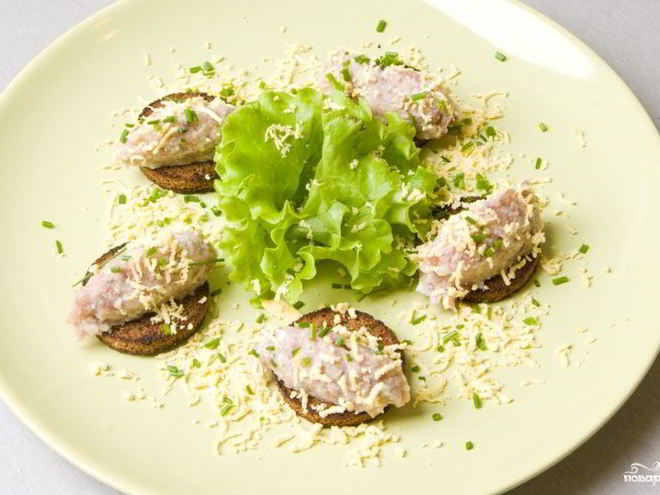 Рецепт форшмака с плавленым сыром и морковью