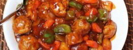 фрикадельки из курицы в чили соусе с овощами. Шаг 10