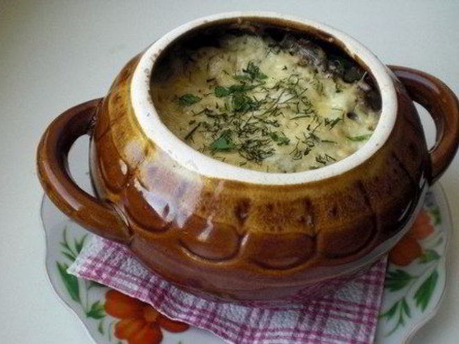 Рецепт фрикаделек с грибами и картофелем под сыром