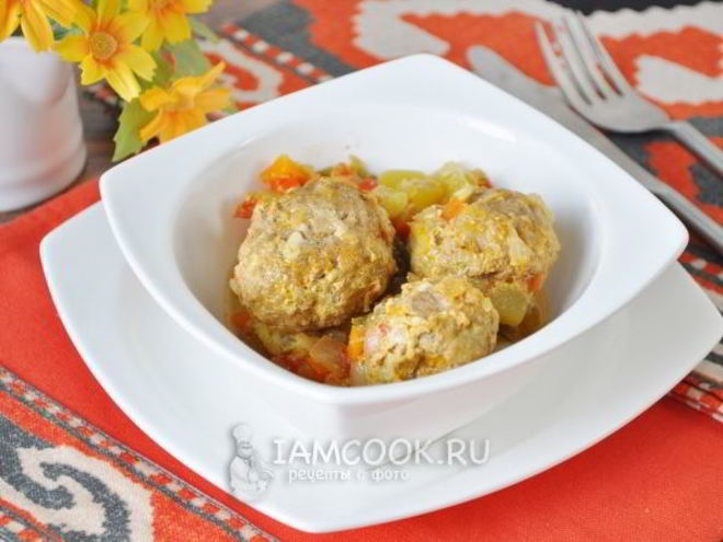 Рецепт фрикаделек с овощами и розмарином