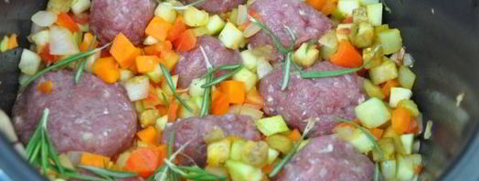 фрикадельки с овощами и розмарином. Шаг 10