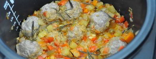 фрикадельки с овощами и розмарином. Шаг 12