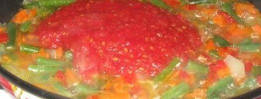 фрикадельки с овощами в кисло-сладком соусе. Шаг 4