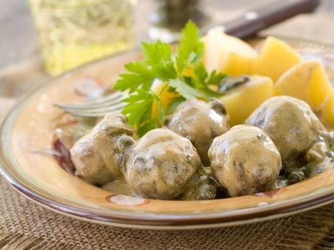 Рецепт фрикаделек в грибном соусе