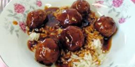 Фрикадельки в кисло-сладком соусе