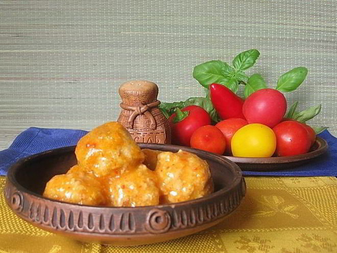 Рецепт фрикаделек в овощном соусе