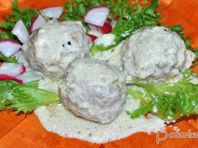 Рецепт фрикаделек в сливочно-сырном соусе