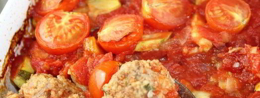 фрикадельки, запеченные с овощами. Шаг 10