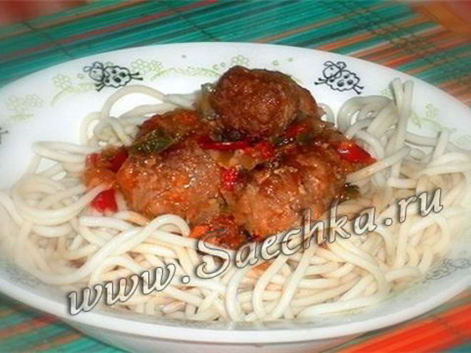 Рецепт говяжьих фрикаделек в соусе кифтелуце