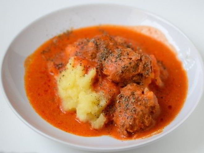 Рецепт говяжьих фрикаделек в томатном соусе