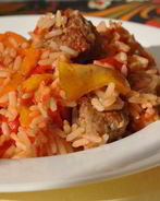 Котлетки-фрикадельки с рисом и овощами